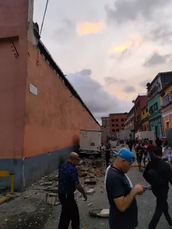 Neighboring street to my building, the parking lot of Restaurante Valparaiso